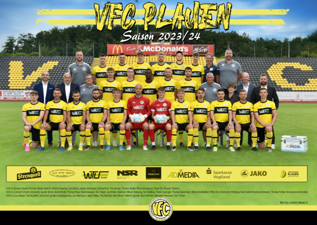 Das Mannschaftsfoto Der Neuen Saison Vfc Plauen De