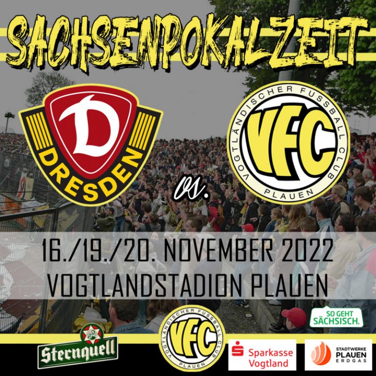 Hammerlos Im Sachsenpokal: VFC Plauen – SG Dynamo Dresden – Vfc-plauen.de